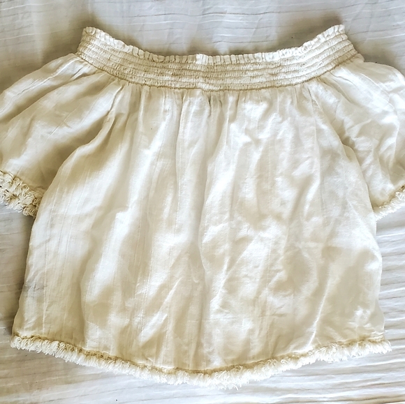 Aerie, Off the Shoulder, Off white, Blouse, Medium - Picture 2 of 3